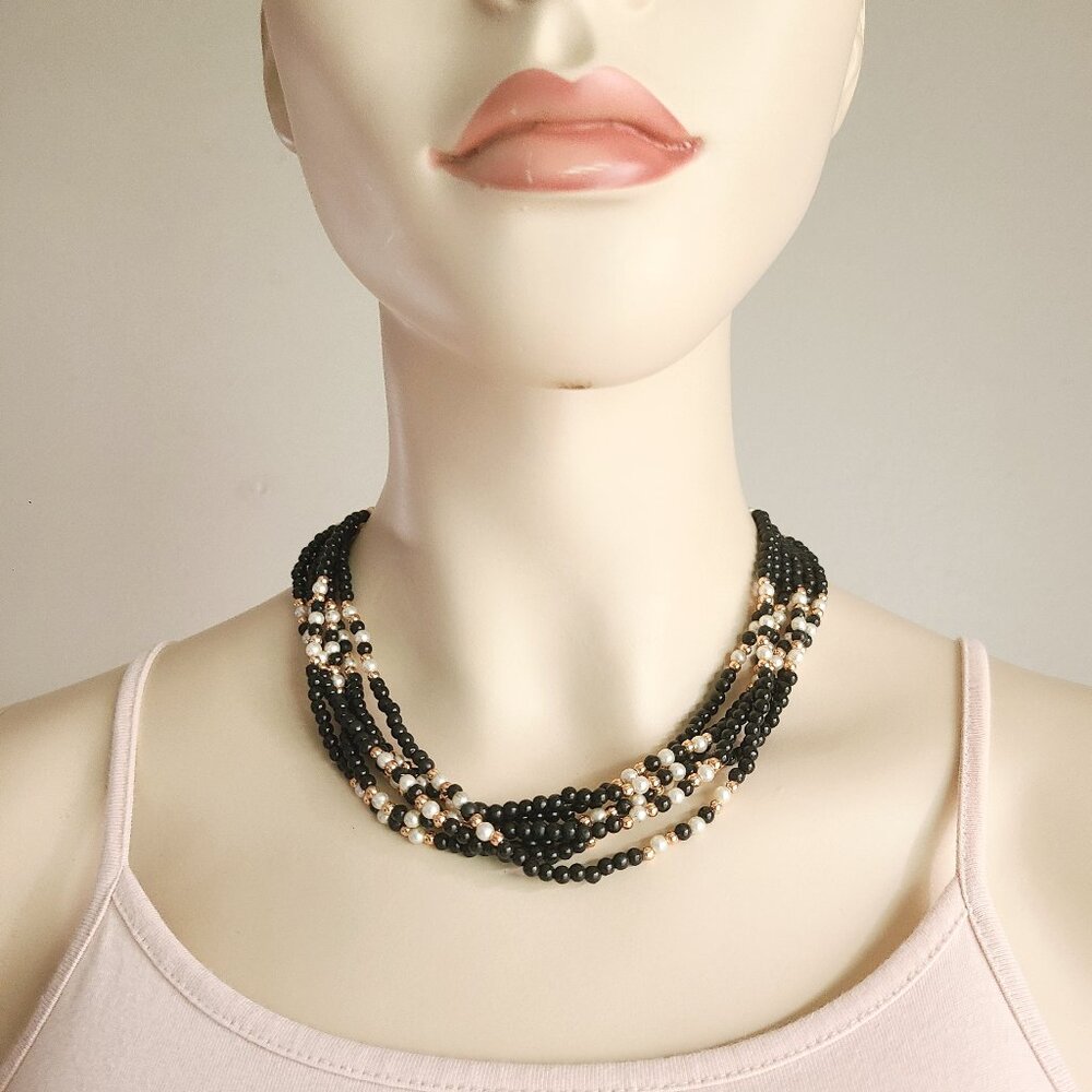 beaded choker necklace